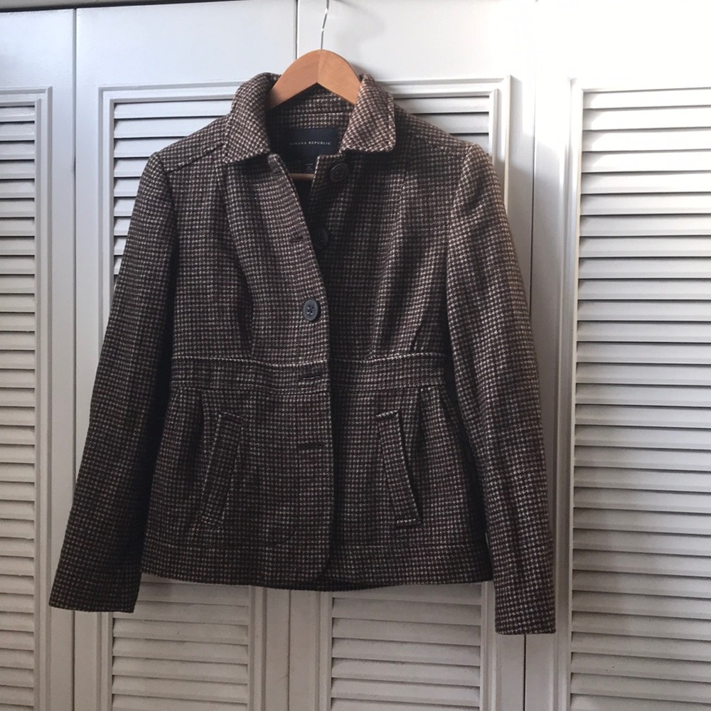 Plaid Banana Republic Blazer